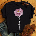 Flower Heart Love T-shirts