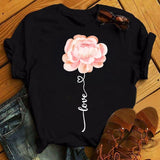 Flower Heart Love T-shirts