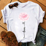 Flower Heart Love T-shirts