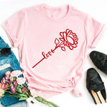 Flower Heart Love T-shirts