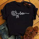 Flower Heart Love T-shirts