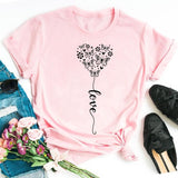 Flower Heart Love T-shirts