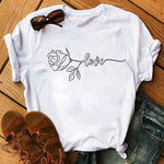 Flower Heart Love T-shirts