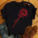 Flower Heart Love T-shirts