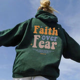 Retro Faith Over Fear Hoodie