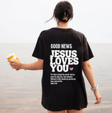 "Jesus Loves You" Oversized T-Shirt