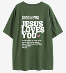 "Jesus Loves You" Oversized T-Shirt