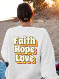 Faith Hope Love Retro Sweatshirt