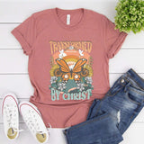 Boho "transformed by Christ" T-Shirt