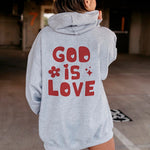 God Is Love Retro Hoodie