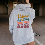 Treat People With Kindness Retro Hoodie