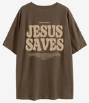 Jesus Saves Oversized T-Shirt