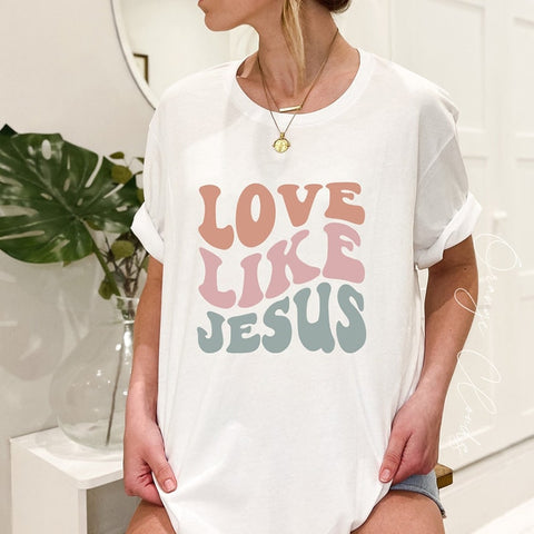 Love Like Jesus Retro T-Shirt