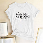 "She Is Strong Proverbs 31:25" Women's T-Shirt