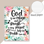 A5 Spiral Notebook - God Is My Refuge And Strength