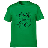 Faith Over Fear Male T-Shirt