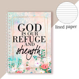 A5 Spiral Notebook - God Is My Refuge And Strength