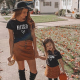 Blessed Matching Mom and Child T-Shirt