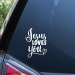 Jesus Loves You Vinyl Sticker