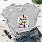 Chosen, Blessed, Forgiven, Faith Cross T-Shirt