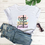 Chosen, Blessed, Forgiven, Faith Cross T-Shirt