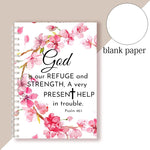 A5 Spiral Notebook - God Is My Refuge And Strength