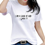 White "I Am A Child Of God" T-Shirt