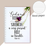 A5 Spiral Notebook - God Is My Refuge And Strength