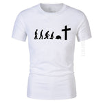 Jesus Evolution Men's 100% Cotton T Shirt