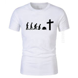 Jesus Evolution Men's 100% Cotton T Shirt