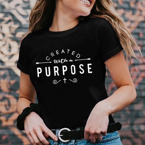 "Created with A Purpose" Women's T-shirt