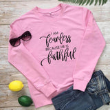 I am Fearless Because He is Faithful Women's Hoodie