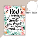 A5 Spiral Notebook - God Is My Refuge And Strength