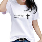 White "I Am A Child Of God" T-Shirt