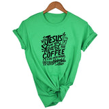 With Jesus In Her Heart and Coffee In Her Hand T-shirt