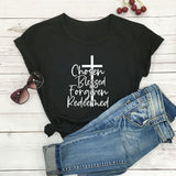 Chosen Blessed Forgiven Cross T-Shirt