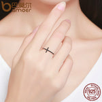 Sterling Silver Faith Cross Ring