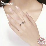 Sterling Silver Cross Ring (Onesize)