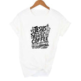 With Jesus In Her Heart and Coffee In Her Hand T-shirt