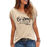 Be Strong and Courageous Women's T-Shirt