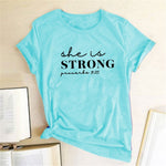 "She Is Strong Proverbs 31:25" Women's T-Shirt