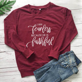 I am Fearless Because He is Faithful Women's Hoodie