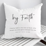 By Faith Pillowcase / Cushion Cover