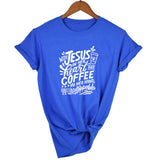 With Jesus In Her Heart and Coffee In Her Hand T-shirt