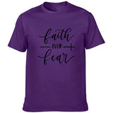 Faith Over Fear Male T-Shirt