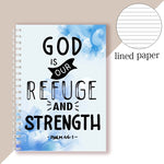 A5 Spiral Notebook - God Is My Refuge And Strength