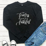 I am Fearless Because He is Faithful Women's Hoodie