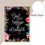 A5 Spiral Notebook - God Is My Refuge And Strength