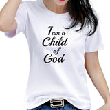 White "I Am A Child Of God" T-Shirt