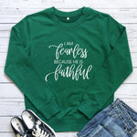 I am Fearless Because He is Faithful Women's Hoodie